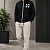 Мужская чёрная кофта Off-White Arrow logo-print