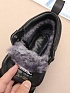 Комбинированные кроссовки с мехом Premiata high-top - Black