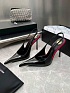 Женские кожаные туфли на каблуке Yves Saint Laurent premium