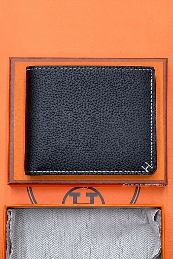 Кожаный кошелёк Hermes 12х10 см   