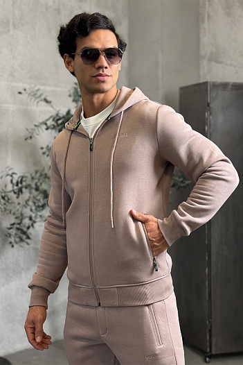 Утеплённая кофта на флисе Hugo Boss   