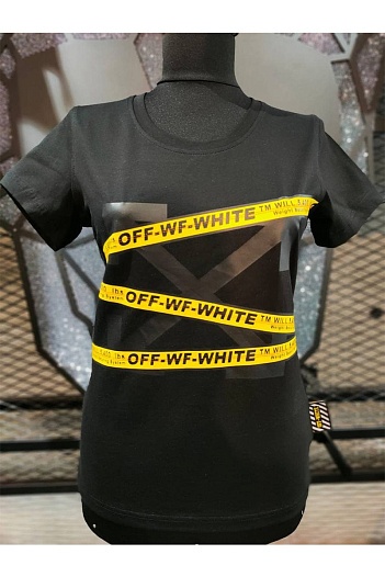 Женская футболка Off-White - Black   