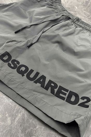 Мужские серые шорты Dsquared2   