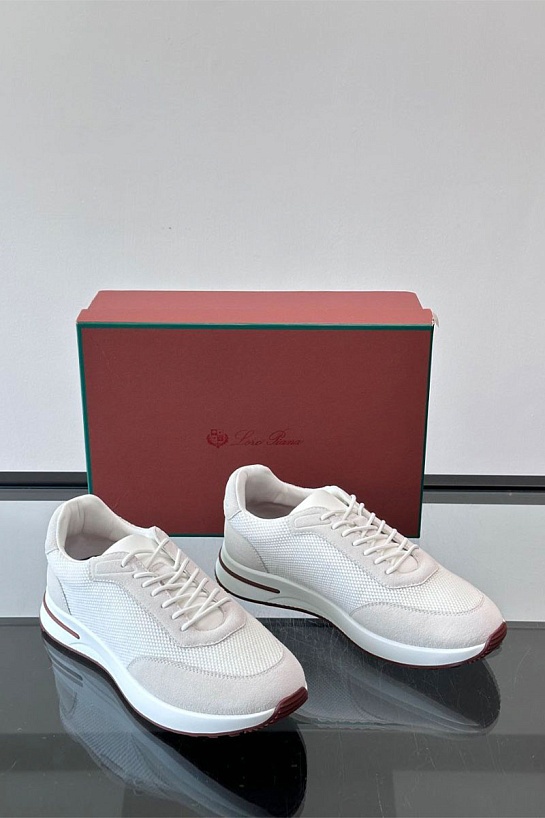 Мужские кроссовки Loro Piana Week End Walk - White