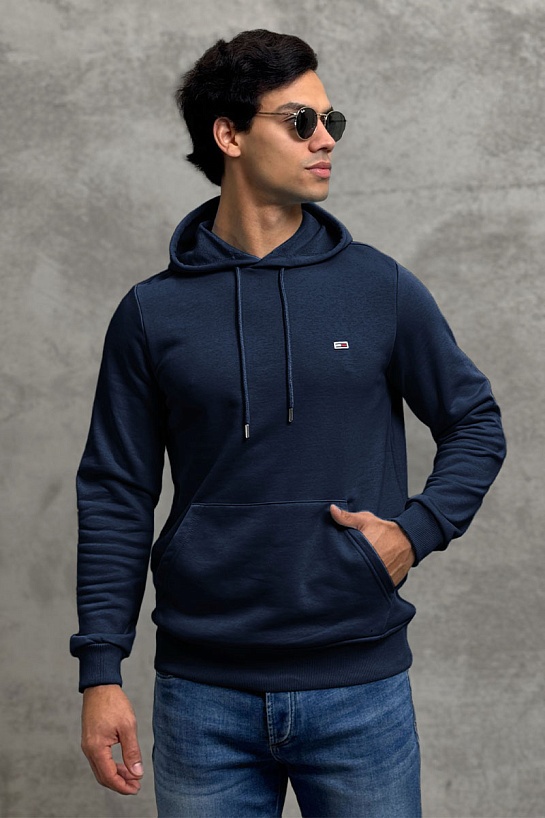 Мужское худи Tommy Hilfiger тёмно-синего цвета