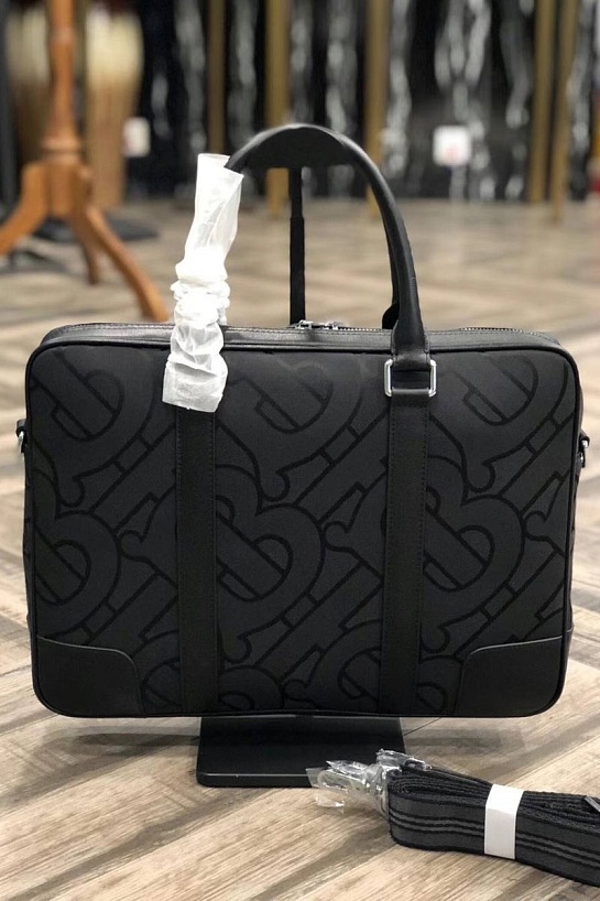 Текстильная сумка Burberry Jacquard Monogram 36x28x9 см