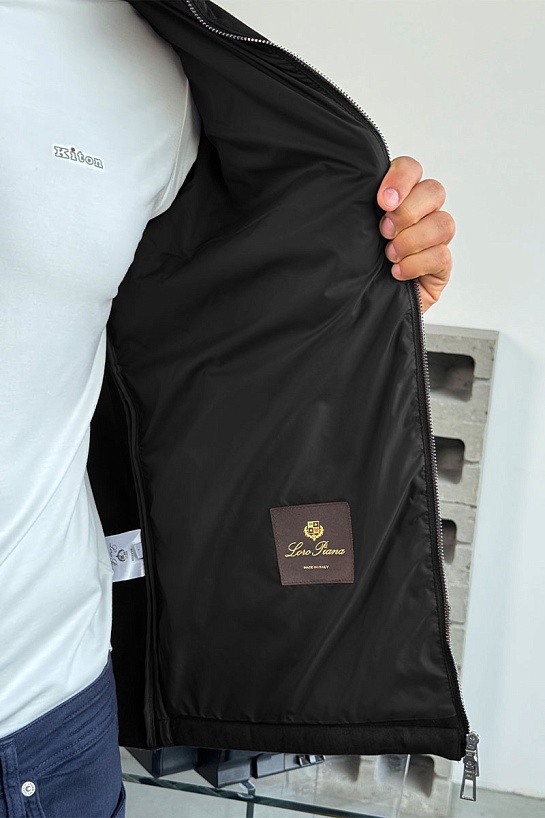 Мужская куртка Loro Piana чёрного цвета