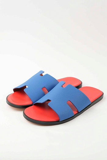 Мужские шлёпанцы Hermes Izmir - Blue / Red   