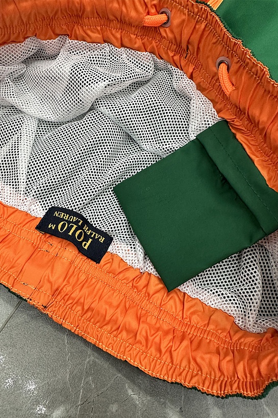 Мужские зелёные шорты Polo Ralph Lauren