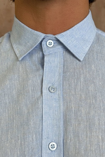 Мужская рубашка Роlо Ralрh Lаurеn голубого цвета   