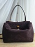 Замшевая сумка Balenciaga Rodeo Medium 35x23 см - Brown