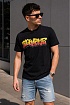 Мужская чёрная футболка Dsquared2 logo-print