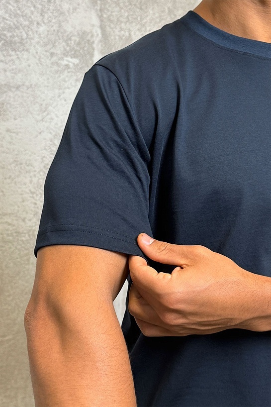 Мужская тёмно-синяя футболка Роlо Ralрh Lаurеn Match Club