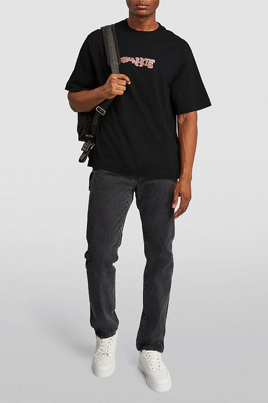 Оверсайз футболка Off-White Glitz Carlos - Black