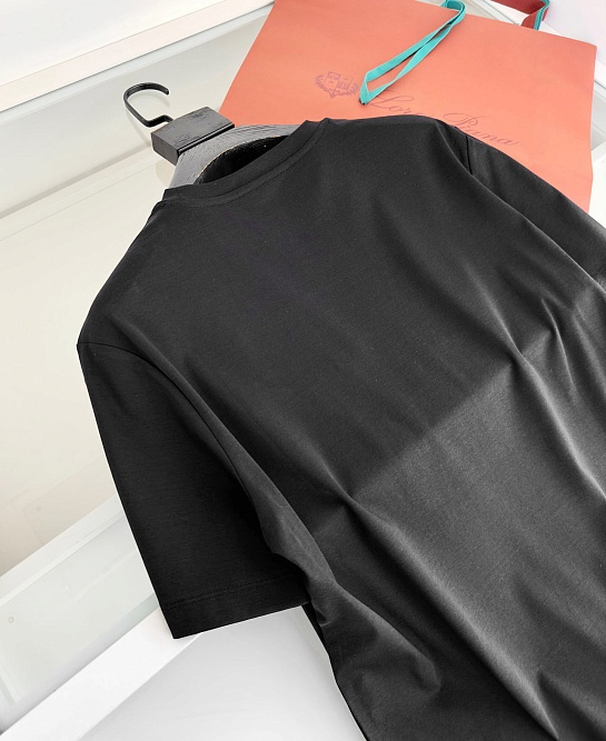 Мужская чёрная футболка Loro Piana