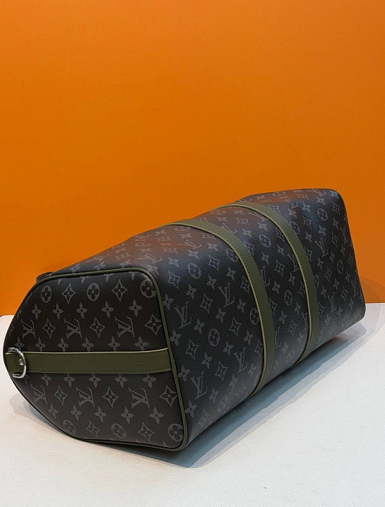 Кожаная дорожная сумка Louis Vuitton Keepall Bandouliere premium 50x28x22 см