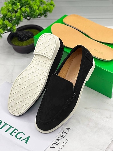 Мужские замшевые лоферы Bottega Veneta   