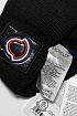 Брендовая шапка Moncler чёрного цвета