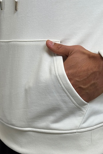 Мужское худи Tommy Hilfiger белого цвета   