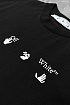 Чёрная оверсайз футболка Off-White Flash Date Camera