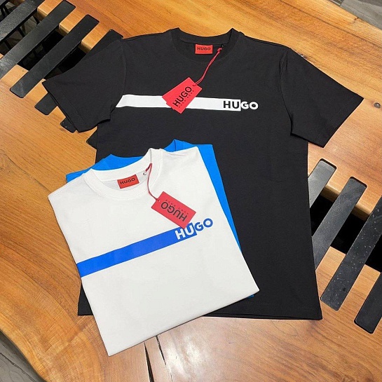 Футболка белого цвета Hugo Boss Dierro