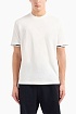 Футболка белого цвета Armani Exchange logo-tape