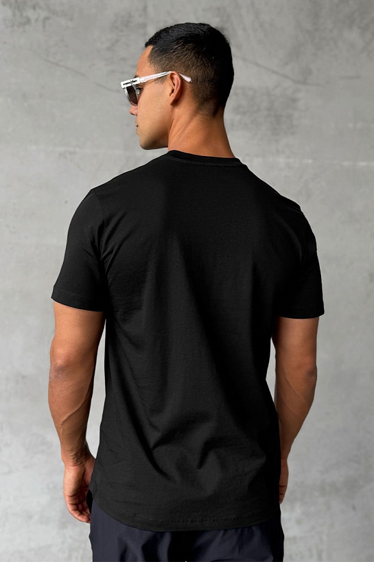 Мужская футболка Yves Saint Laurent logo-embroidered - Black