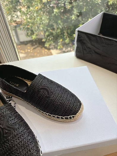 Женские эспадрильи Celine Premium - Black   