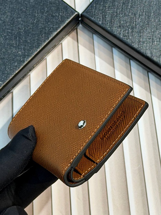 Кожаный кошелёк Montblanc 4CC Sartorial premium 10.5x10 см