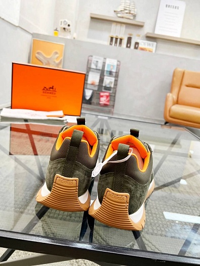 Мужские комбинированные кроссовки Hermes   