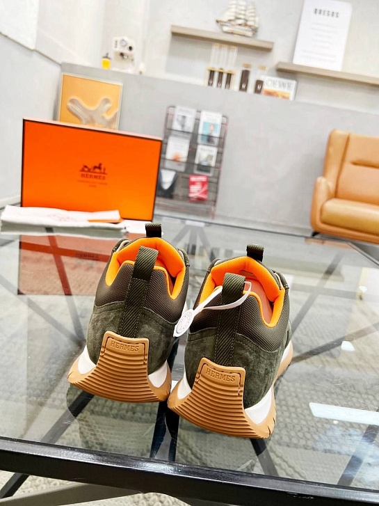 Мужские комбинированные кроссовки Hermes