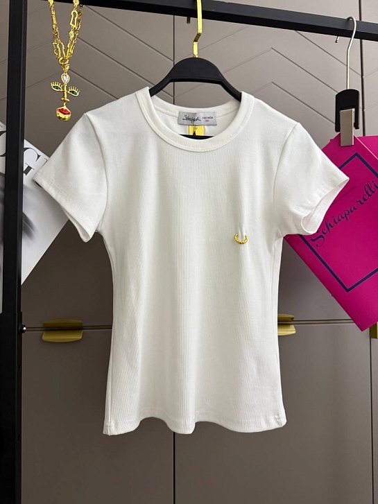 Женская белая футболка Schiaparelli premium