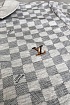 Мужское брендовое поло Louis Vuitton белого цвета