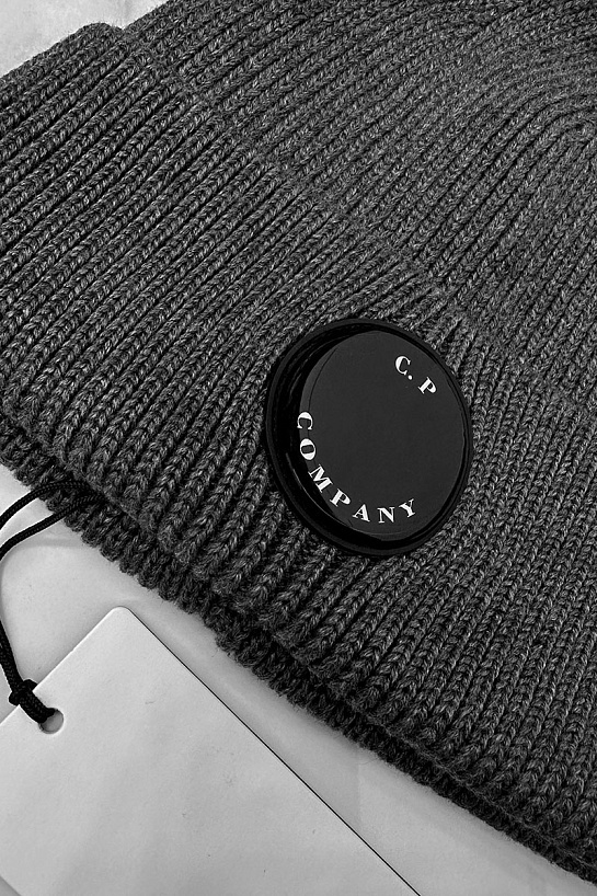 Шапка C.P. Company Single Lens - Dark Grey