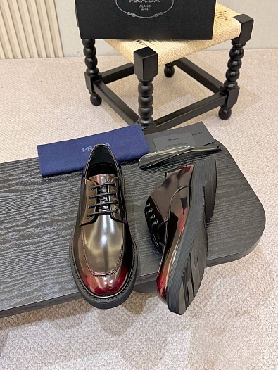 Лакированные ботинки Prada premium - Brown   