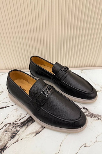 Мужские кожаные лоферы Ermenegildo Zegna   