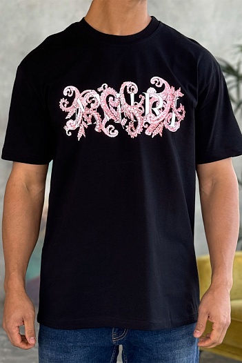 Чёрная оверсайз футболка Amiri   