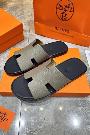 Мужские шлёпанцы Hermes Izmir - Beige   