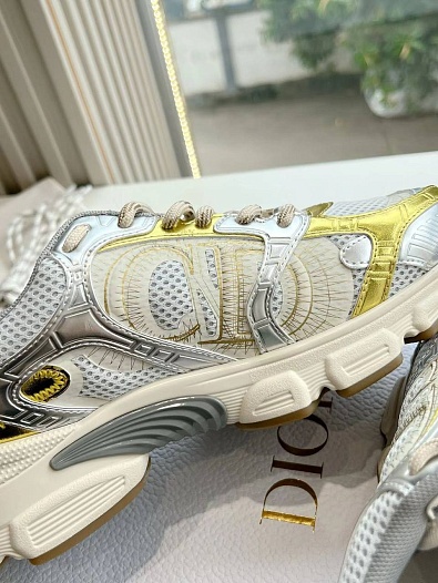 Женские кроссовки Dior Chrono Premium - Yellow   