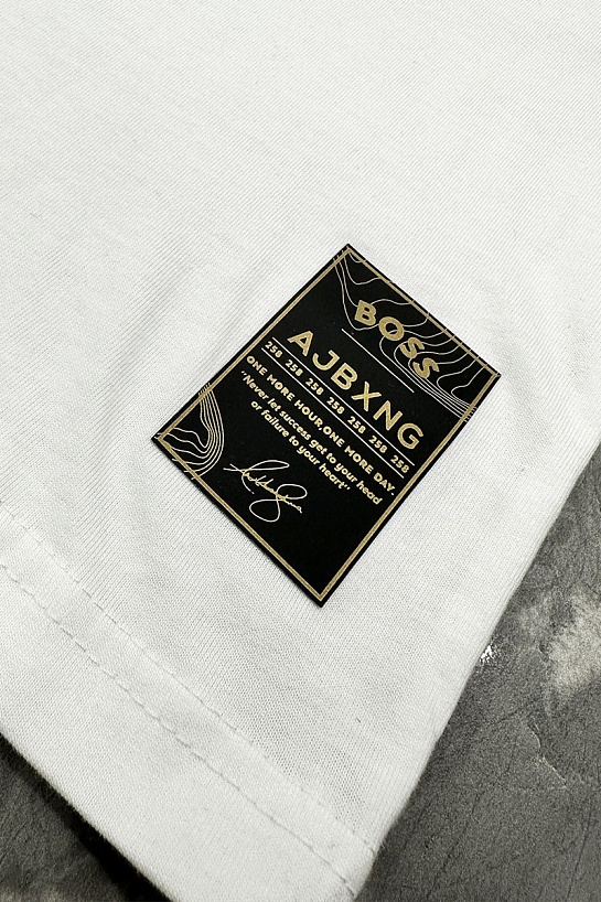 Мужская белая футболка Hugo Boss x AJBXNG