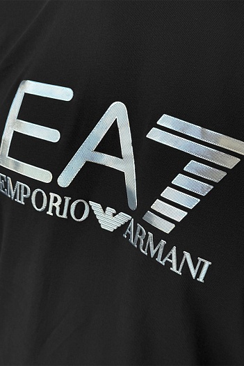 Мужская чёрная футболка Emporio Armani 7   