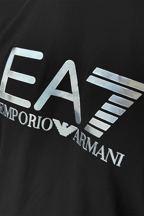 Мужская чёрная футболка Emporio Armani 7