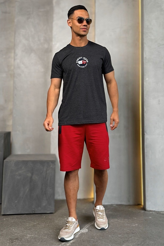 Серая мужская футболка Tommy Hilfiger New York City