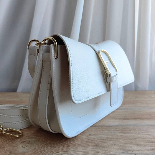 Кожаная сумка Furla Flow Mini 25x18 см   