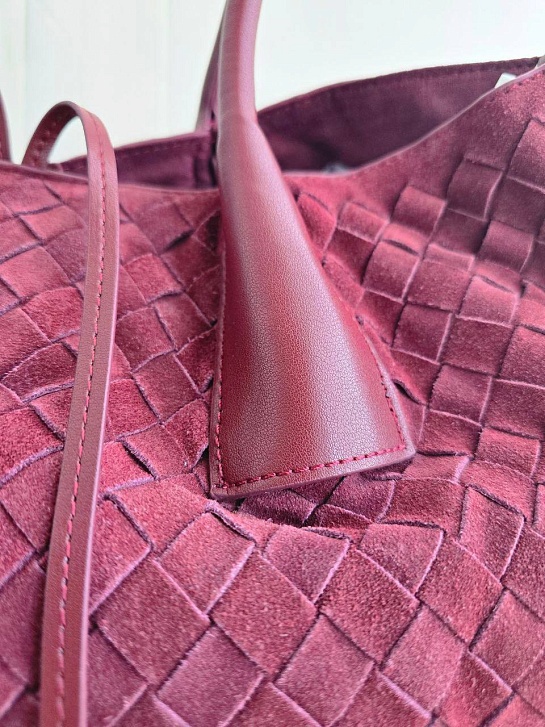 Замшевая сумка Bottega Veneta intrecciato 42x26