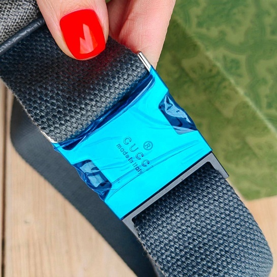 Сумка на пояс Gucci Interlocking G 23x12x2.5 см - Black