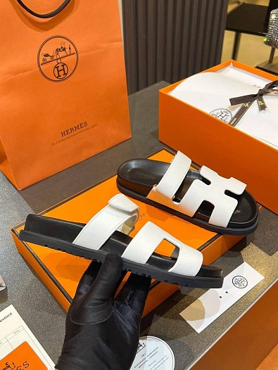 Женские кожаные сандалии Hermes Chypre   