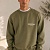 Зелёный свитшот Fear Of God Essentials Flocked Logo