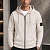Бежевая кофта на молнии Stone Island compass-patch