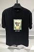Чёрная оверсайз футболка Palm Angels Boxer Bob graphic-print